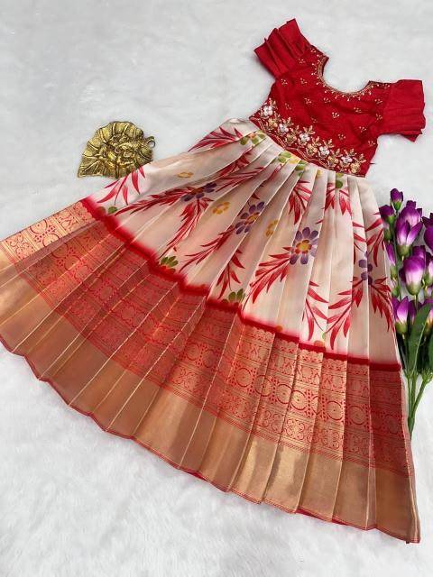 NEW LAUNCIN crape Kids gown Indian clothing manufacturers